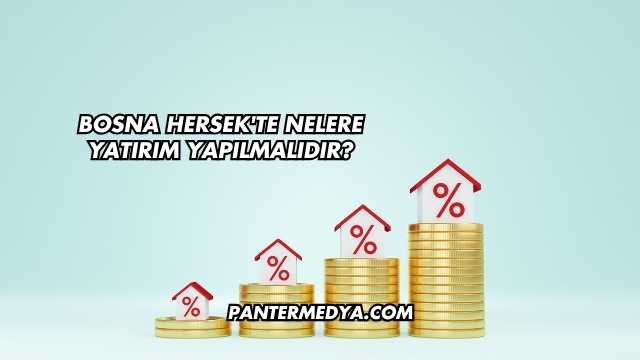 Bosna Hersek'te Nelere Yatırım Yapılmalıdır?